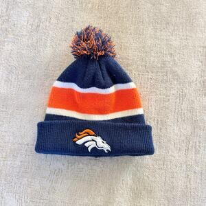 NFL Denver Broncos Cuffed Knit Beanie Hat with Pom